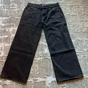 Petite Black Washed Low Rise Jeans